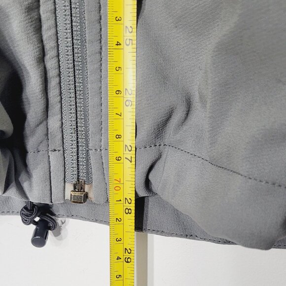 The North Face Men's Gray Black Zip Pockets Full-Zip Fleece Windbreaker Jacket - Picture 14 of 16
